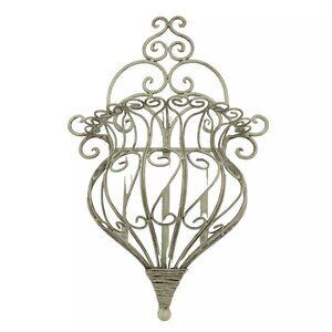 Victorian Metal Wall Hanging Planter